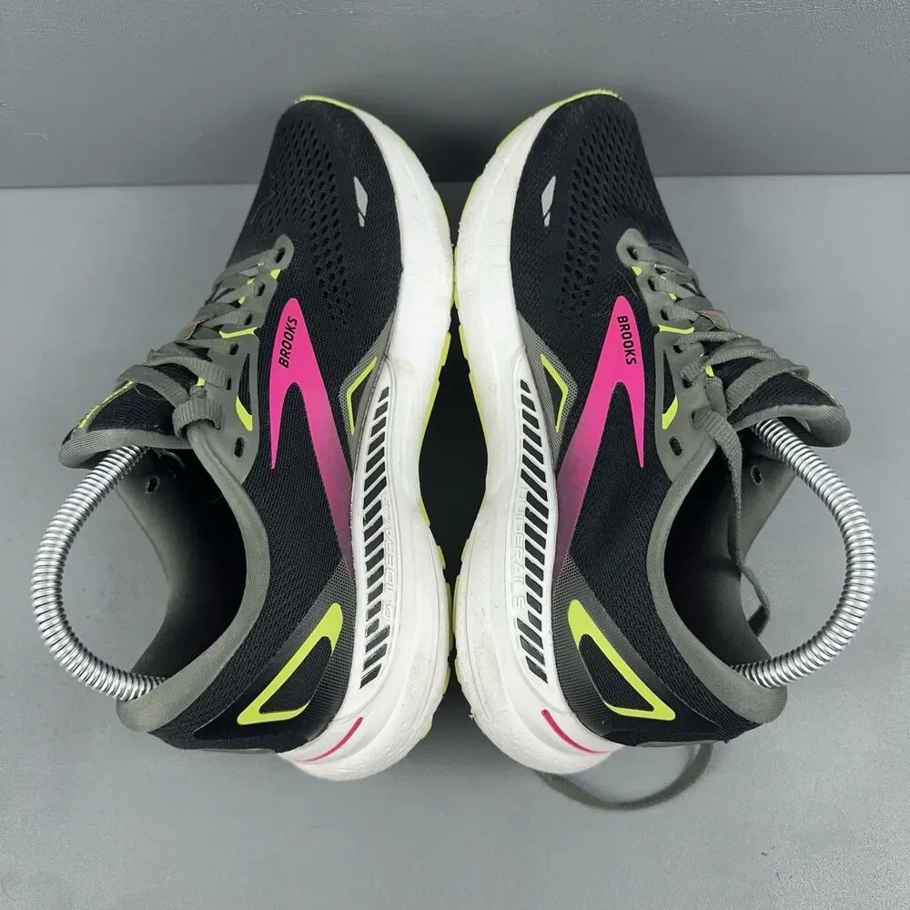Brooks Adrenaline GTS 23 1203811D037 Black Running Shoes Sneakers Womens 7.5 B
